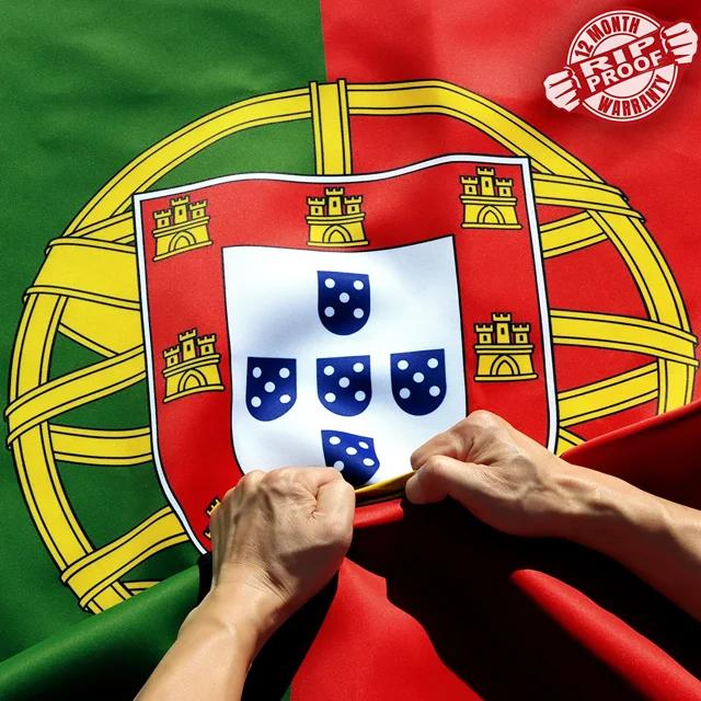 Anley Rip-Proof Double Sided 3-Ply Portugal Flag 3x5 Foot - Portuguese National Flags