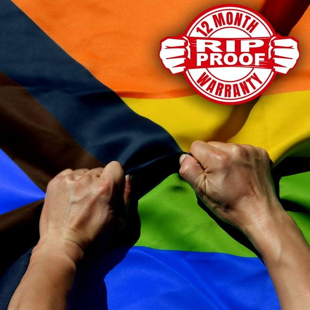 Anley Rip-Proof Technology Double Sided 3-Ply Progress Pride Flag 3x5 Foot - Rainbow Lesbian LGBT Flags