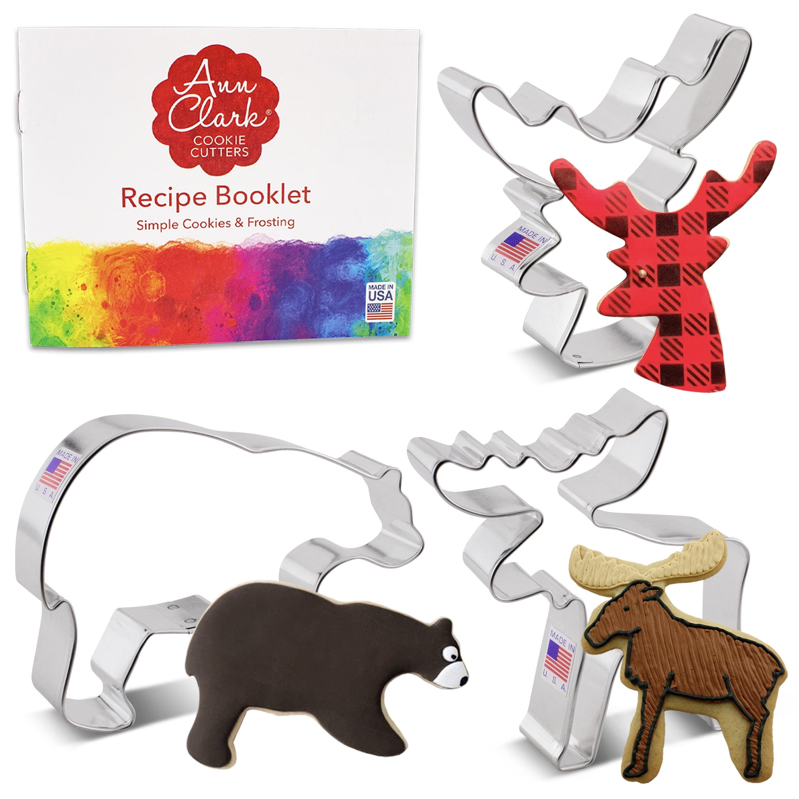 Ann Clark 3-Piece Hunting Metal Cookie Cutter Set