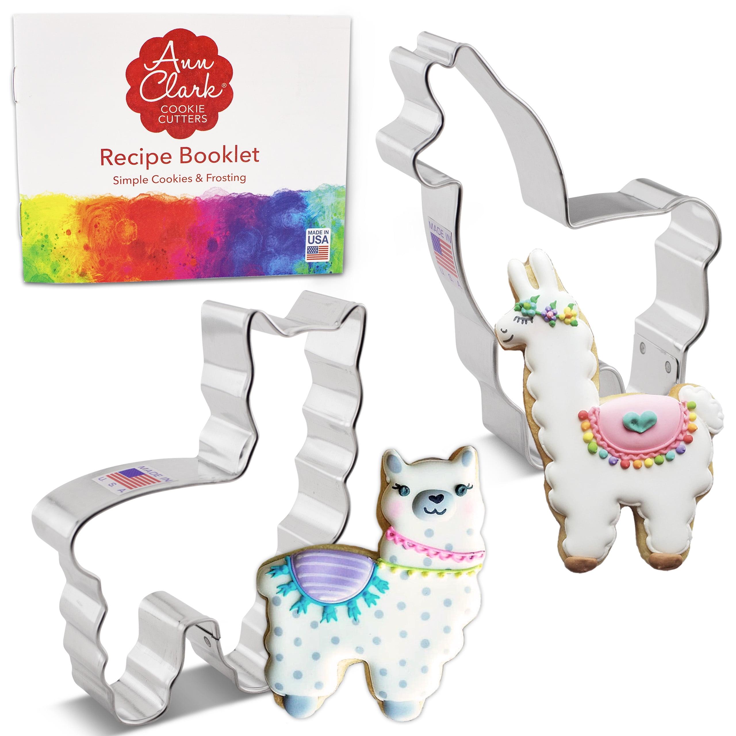 Llama and Alpaca Metal Cookie Cutter Set, 2-Piece