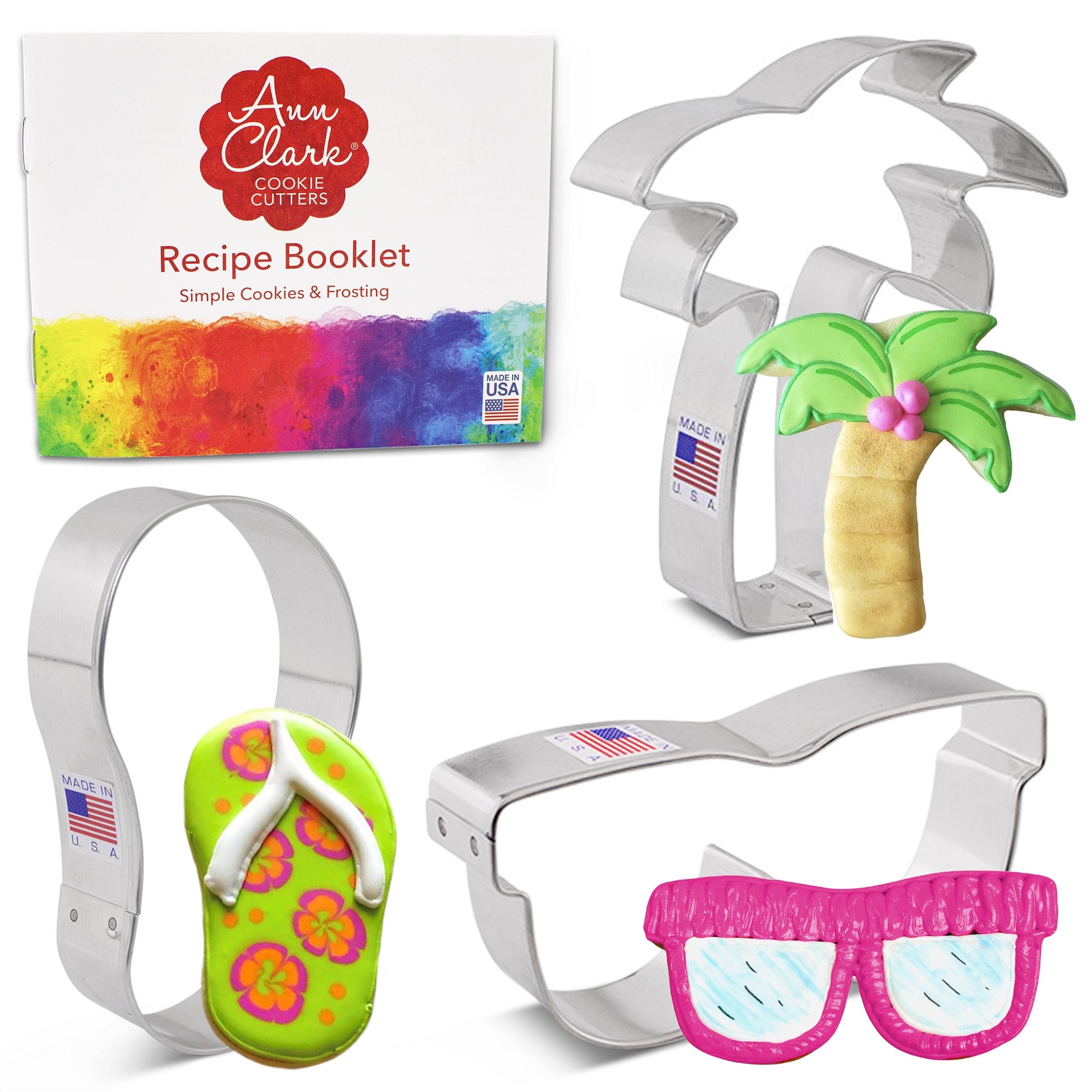 Summer Beach Metal Cookie Cutter Set, 3-Piece