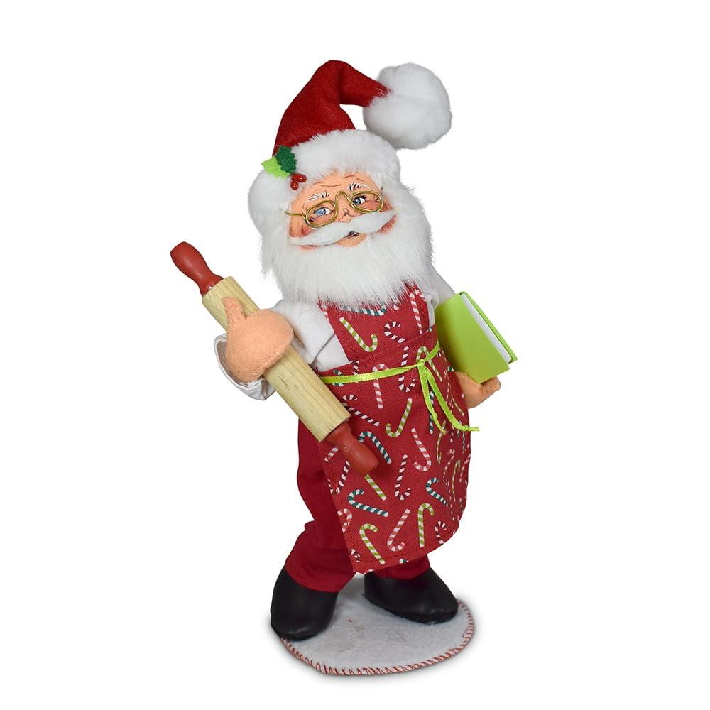 Holiday Sweets Santa Chef Figurine with Rolling Pin