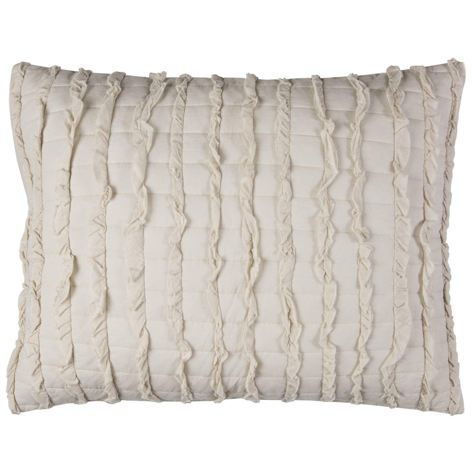 Annalise Off-White Cotton Polyester Standard Sham