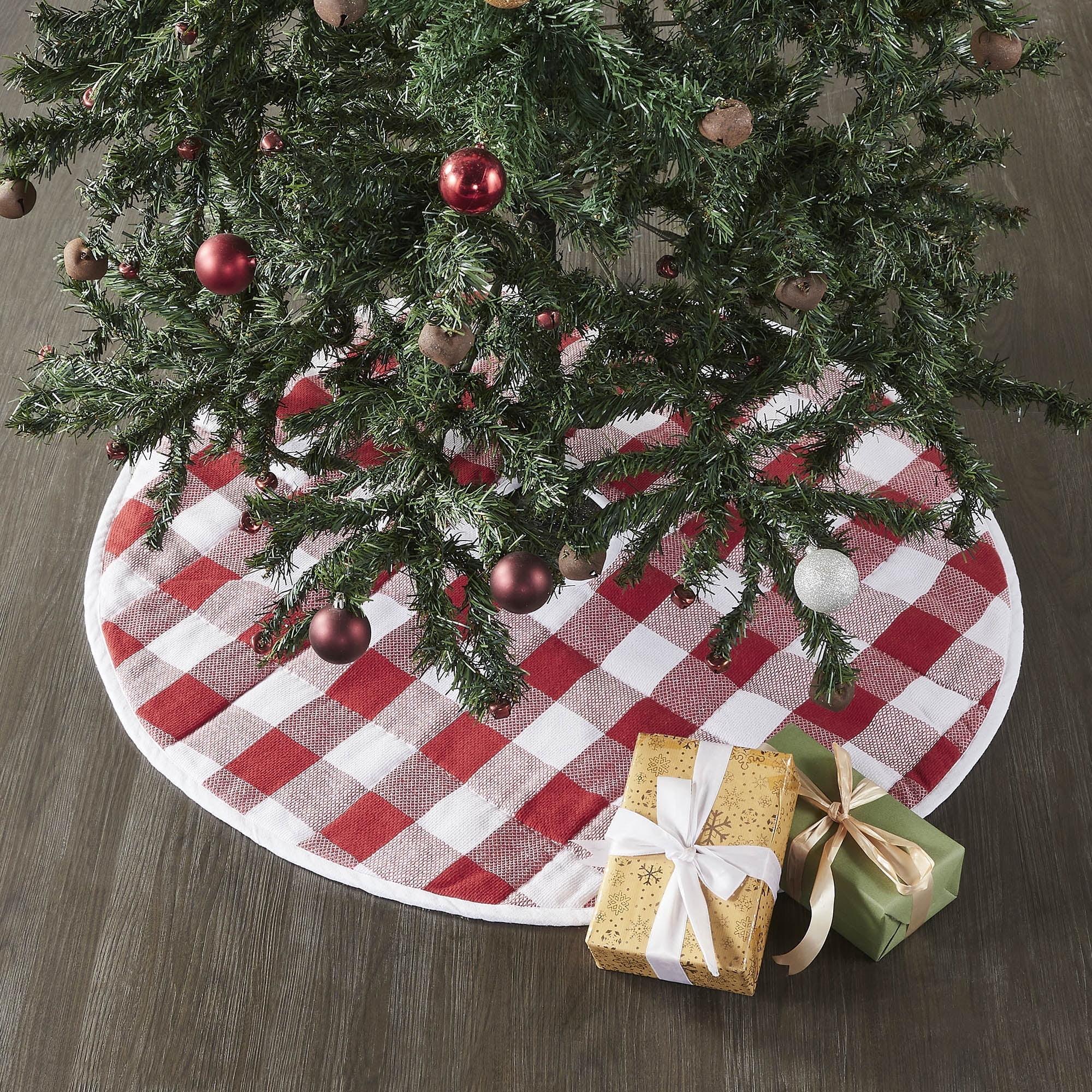 VHC Brands Plaid Cotton Tree Skirt