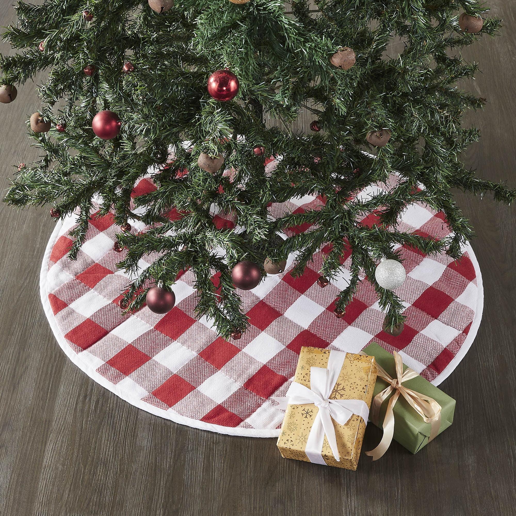 Plaid Cotton Tree Skirt