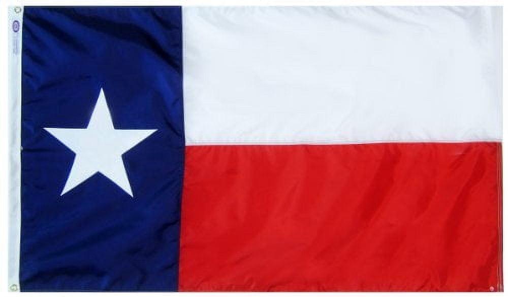 Texas Flag Sleeved TX State Flags 3x5 Outdoor Embroidered Star Heavy Duty Nylon Sleeve with Vivid Color