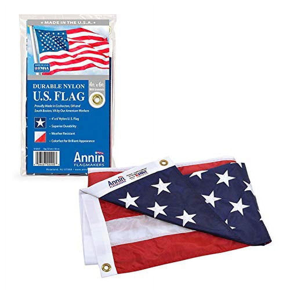 Nyl-Glo 4' x 6' Colorfast Outdoor American Flag