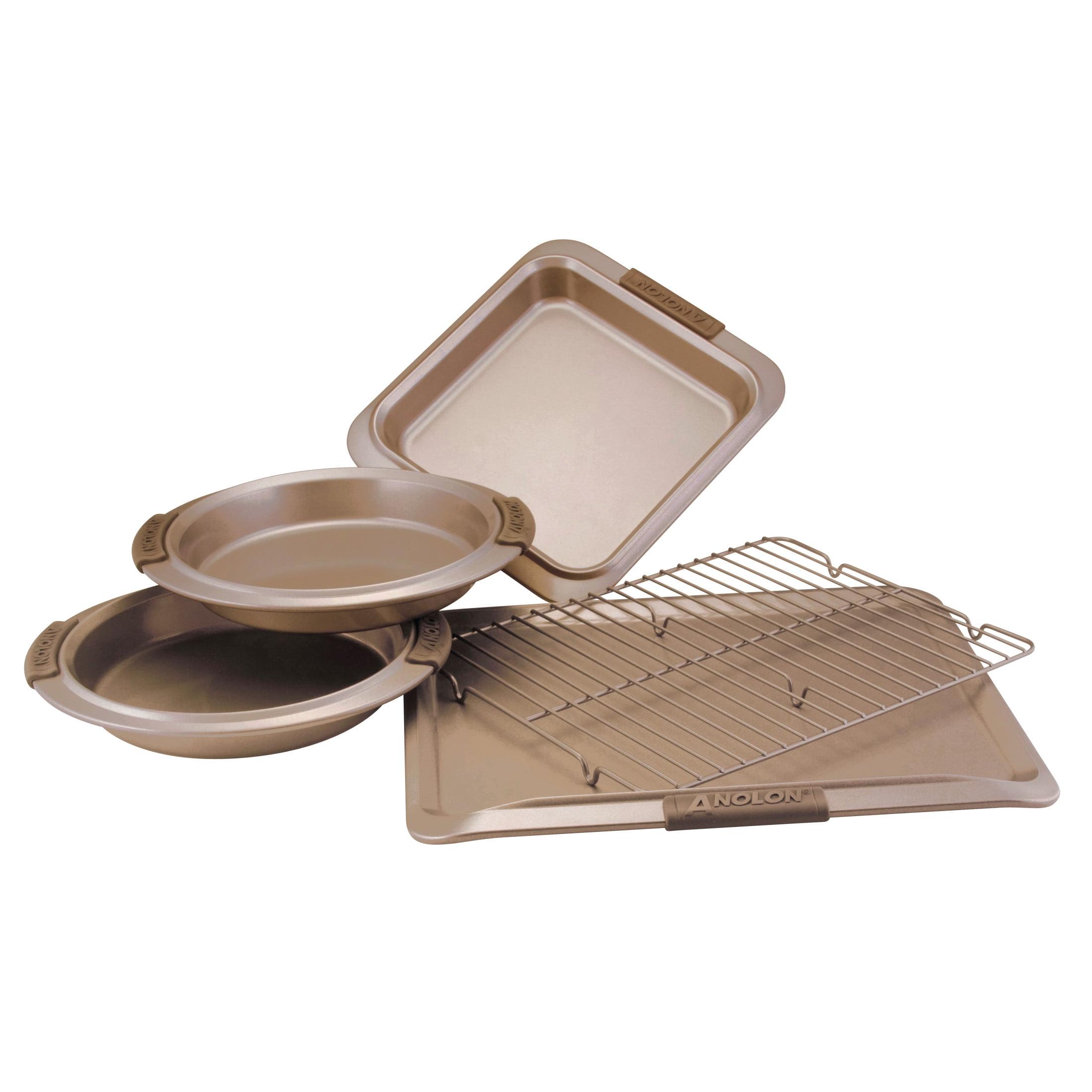 Anolon Advanced Nonstick Bakeware / Baking Set with Silicone Grips