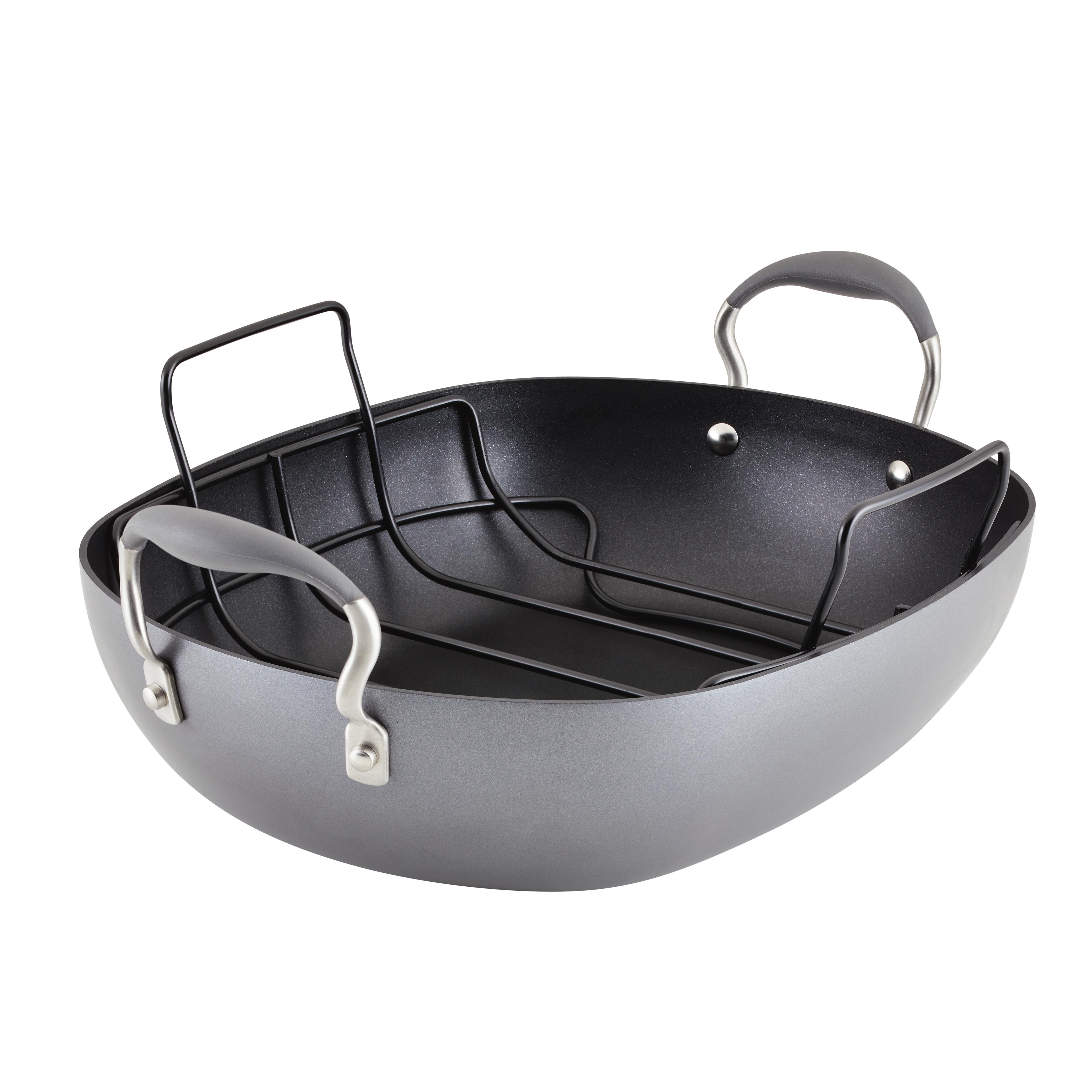 Anolon Advanced Hard Anodized Nonstick Roaster / Roasting Pan with Rack