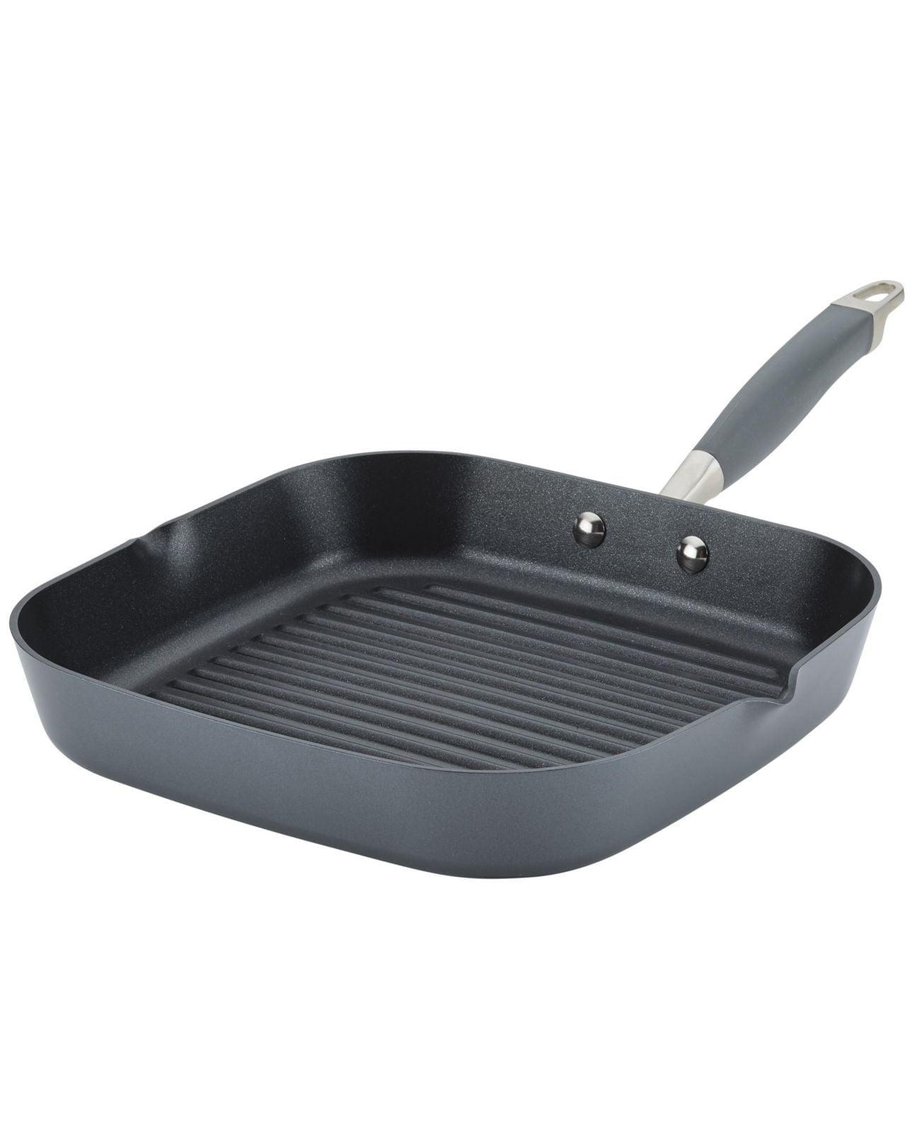 Anolon Anolon Advanced Home Hard Anodized Nonstick Deep Square Grill / Griddle Pan With Pour Spouts,11 Inch
