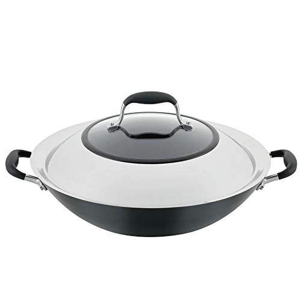 Anolon Advanced Home Hard Anodized Nonstick Wok with Side Handles and Lid, 14 Inch