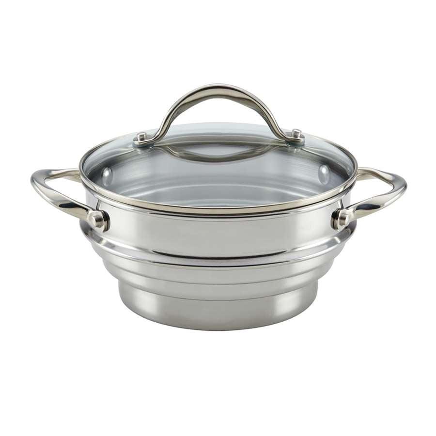 Anolon Classic Stainless Steel Universal Steamer Insert with Lid