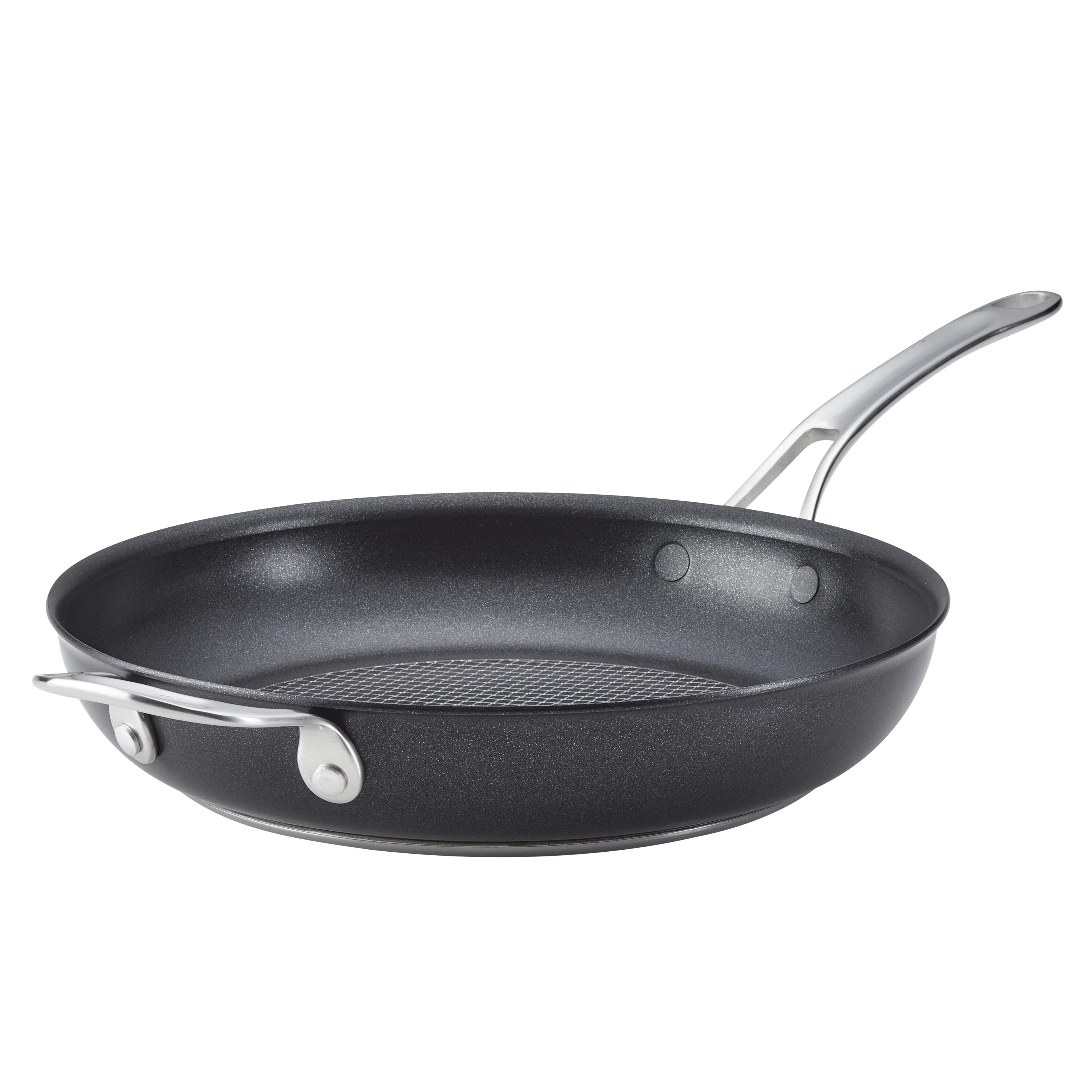 Anolon X Hybrid Cookware Nonstick Frying Pan with Helper Handle, 12-Inch