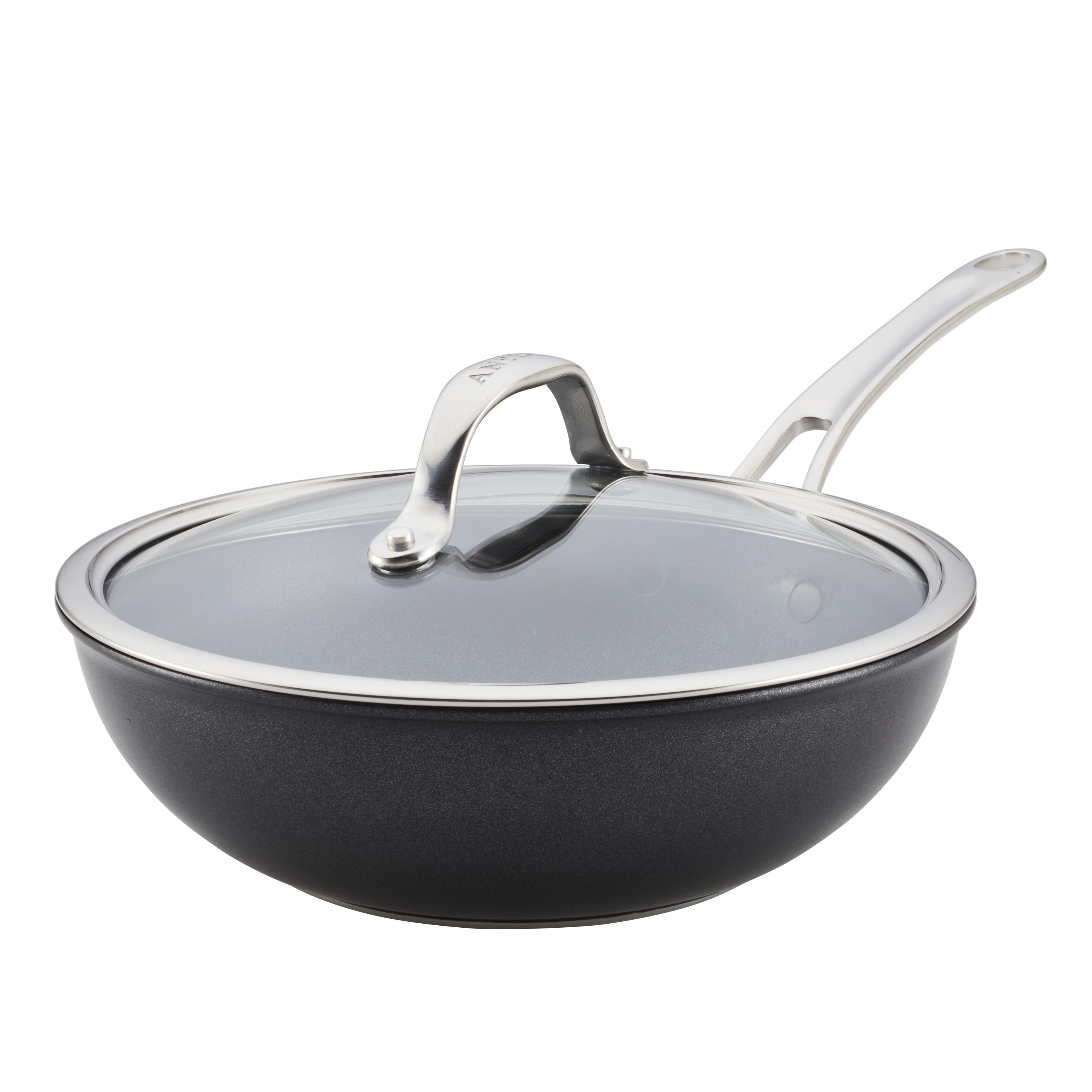 Anolon X Hybrid Nonstick Induction Stir Fry / Wok With Lid, 10 Inch