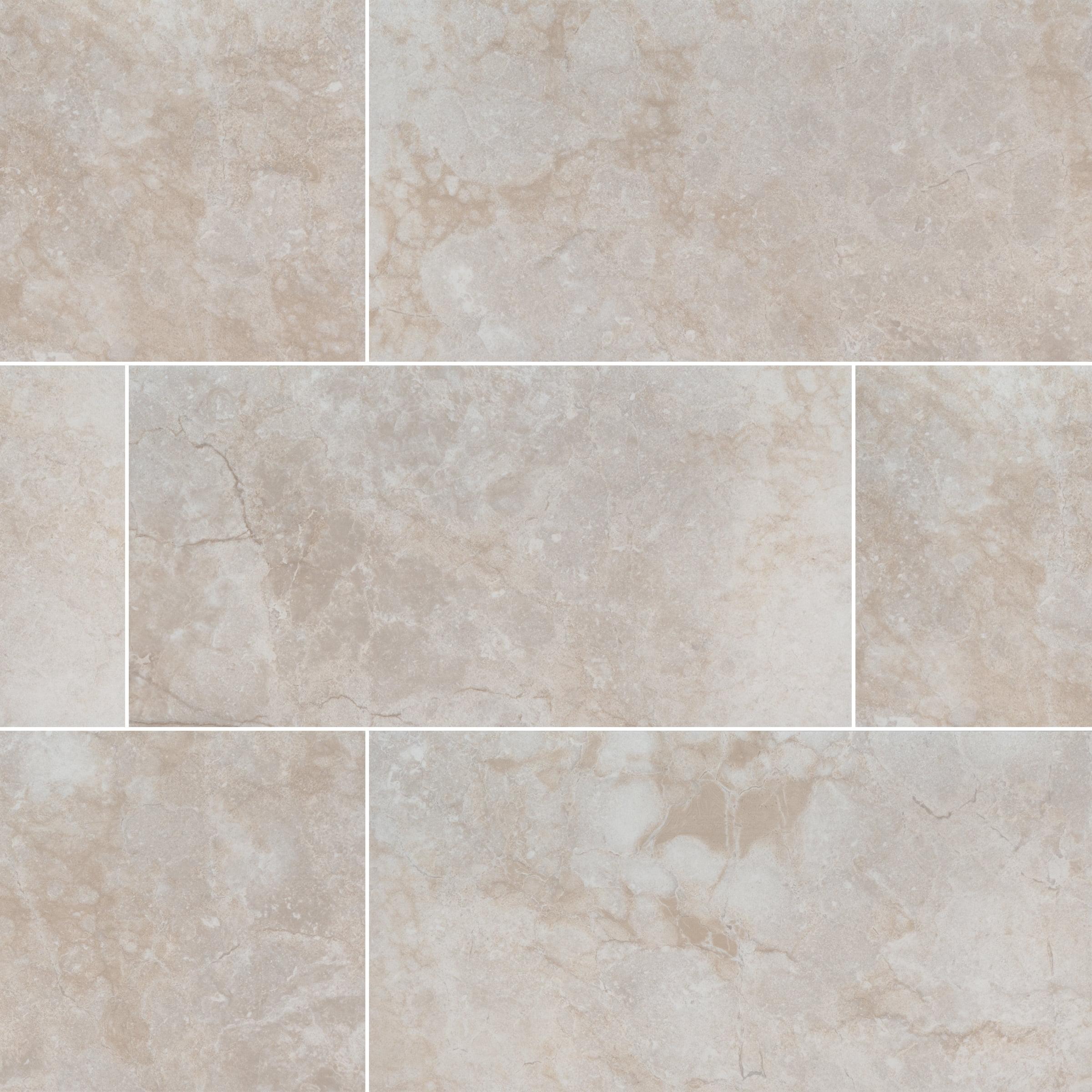 Ansello Ivory Large 12" x 24" Matte Ceramic Tile