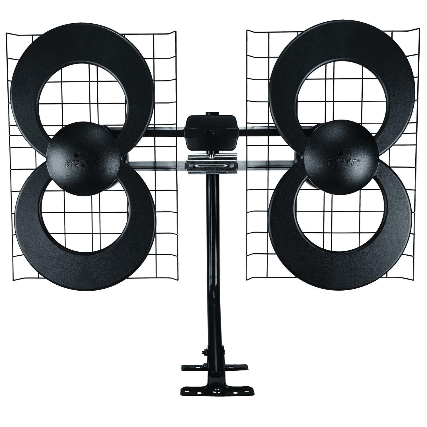 Antennas Direct® ClearStream 4 UHF Indoor Outdoor TV Antenna, Multi-Directional, 70+ Mile Range, 4K 8K UHD, NEXTGEN TV in Black