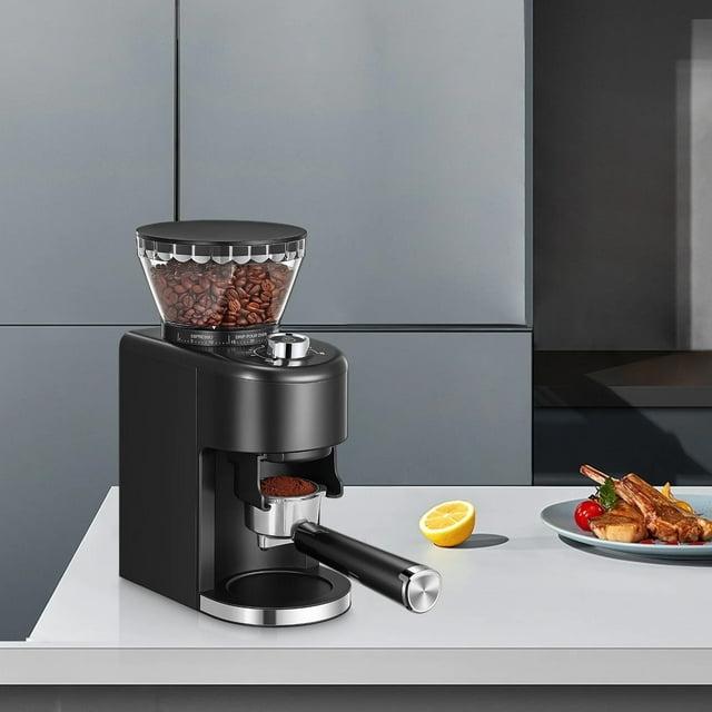 Anti-Static ABS Plastic Electric Coffee Grinder,  200W (AC 120V/60Hz) Motor, SUS420 Steel Conical Burr, 42dB Quiet Operation