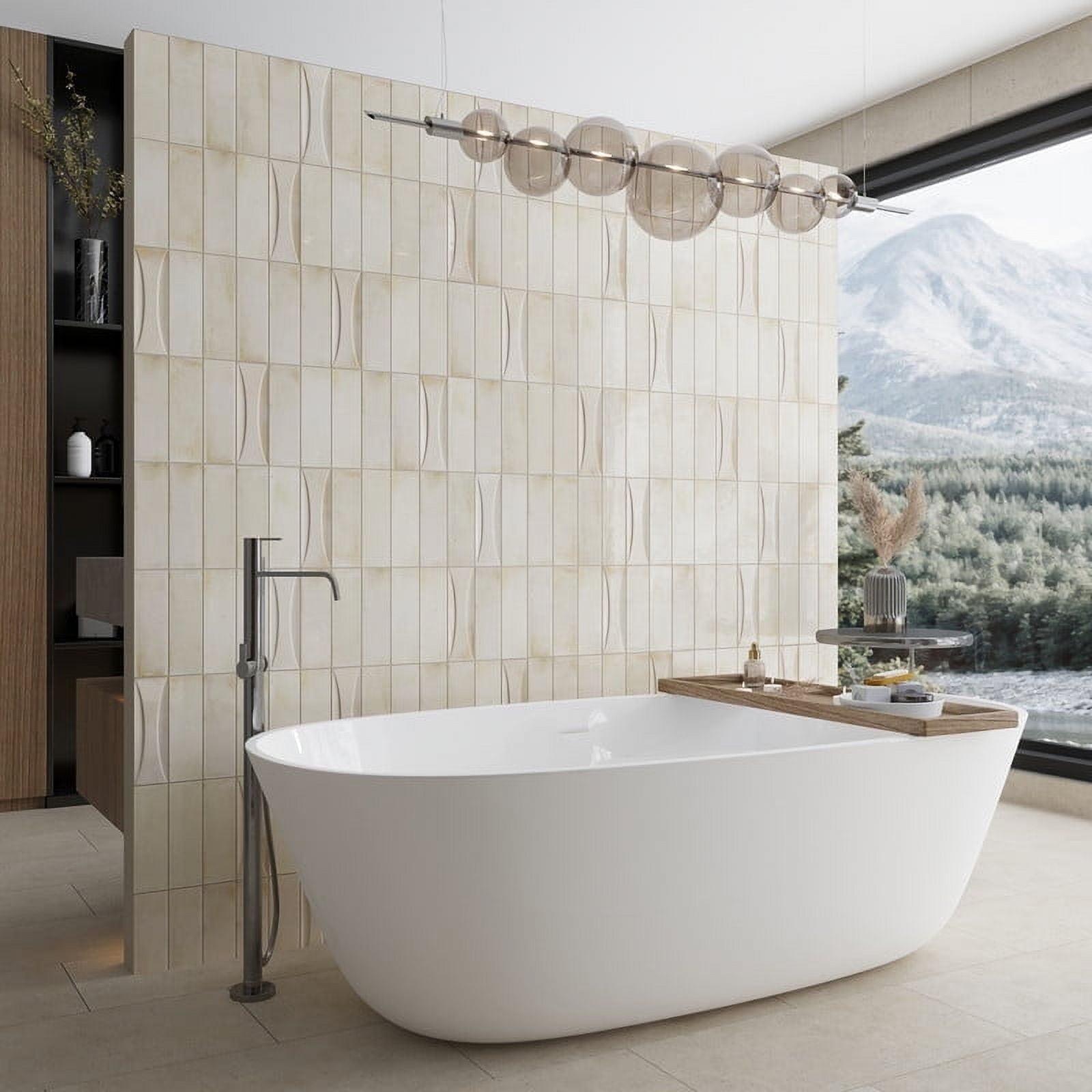 Apollo Tile Antiek 3.94 in. x 3.94 in. Glossy Ceramic Square Deco Wall Tile (6.68 sq. ft./case) (60-pack)