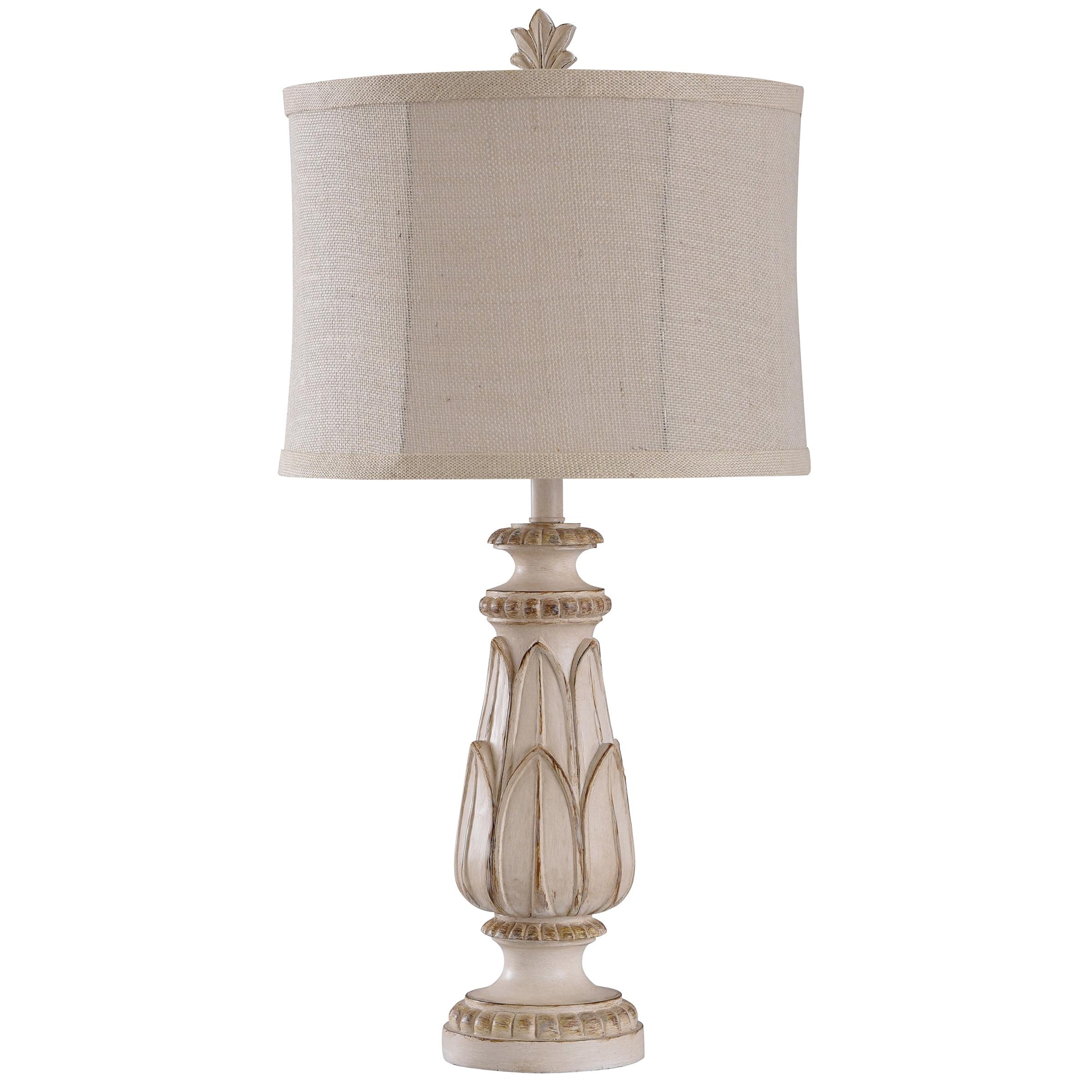 Mackinaw 31" Silver Poly Resin Table Lamp with Softback Shade