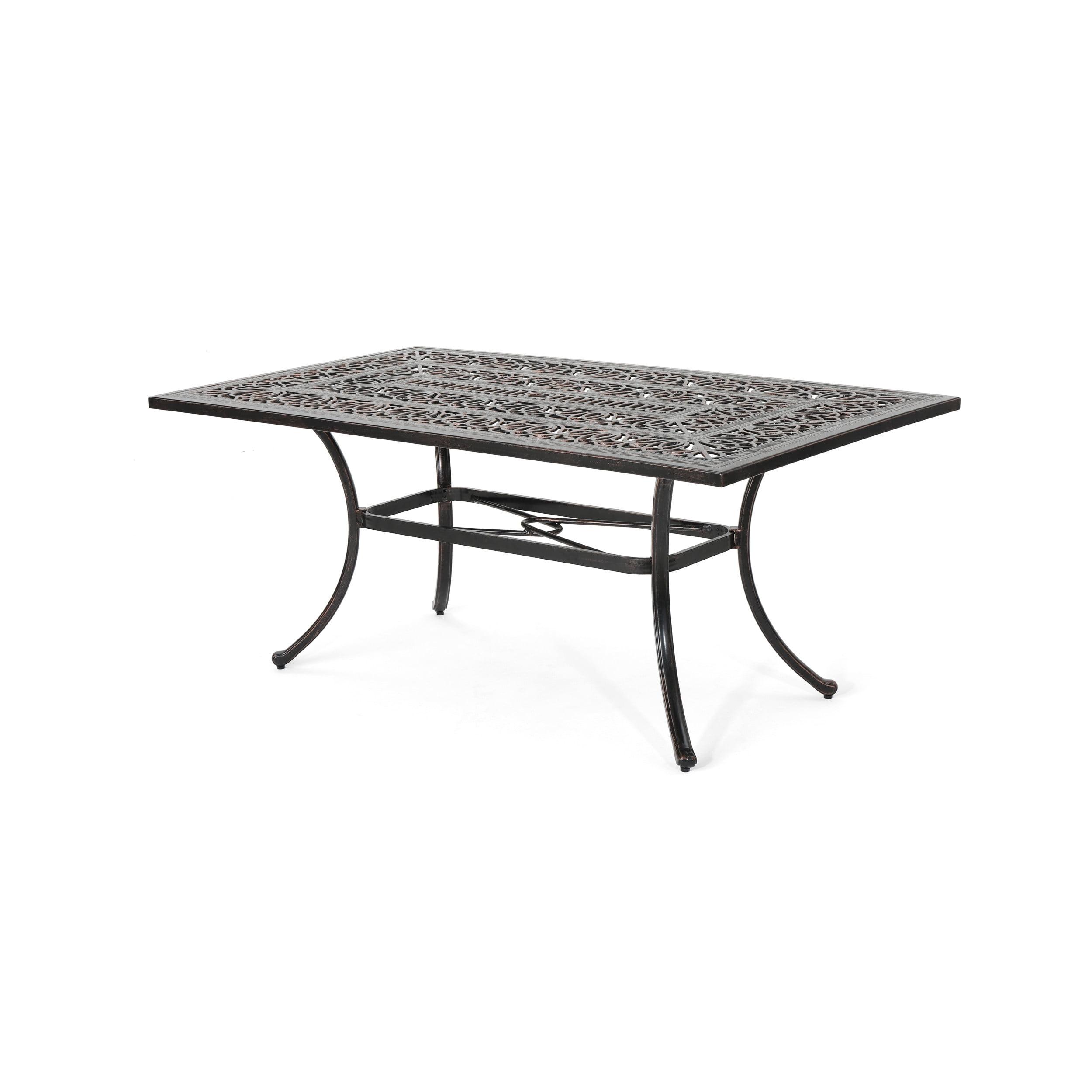 Fleur De Lis Living Outdoor Rectangular Dining Table