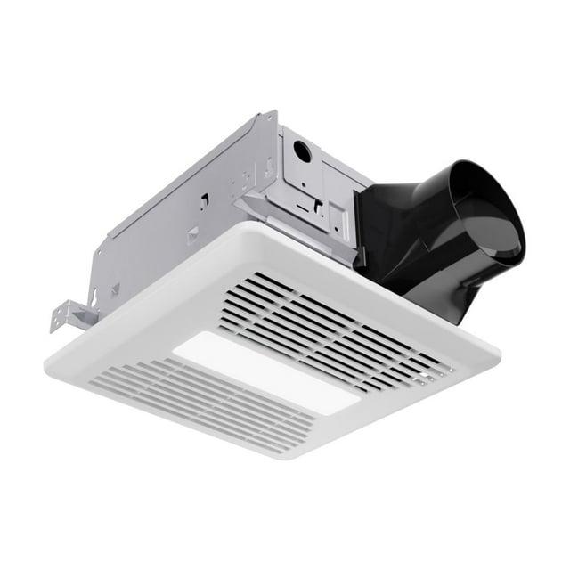 ANZZI 110 CFM 1.3 Sones Super Quiet Square Grill Ceiling Mount Sturdy 26 Watt Bathroom Exhaust Fan With Built-In LED Light Energy Star Rated