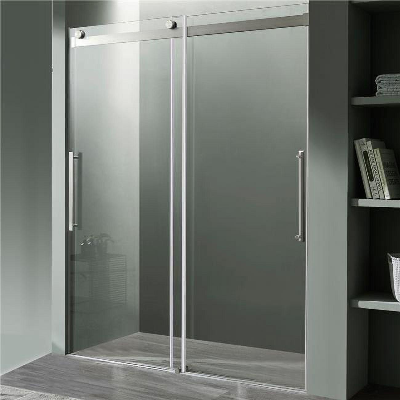 Stellar 48" W x 76" H Double Sliding Frameless Shower Door