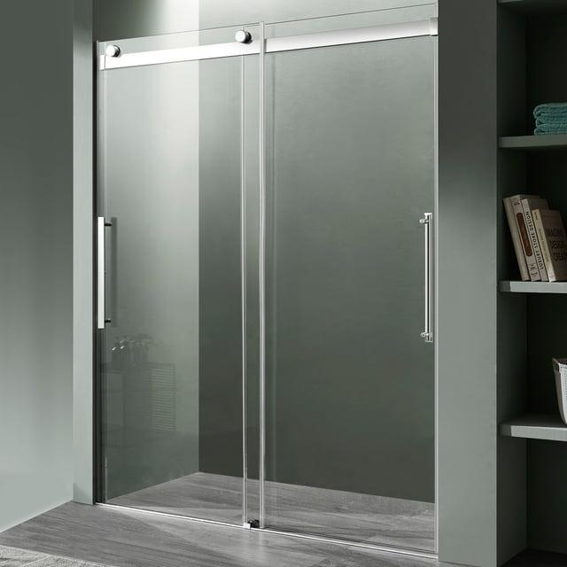 Anzzi Sd-Frls05901 Stellar 76" High X 48" Wide Sliding Frameless Shower Door - Chrome