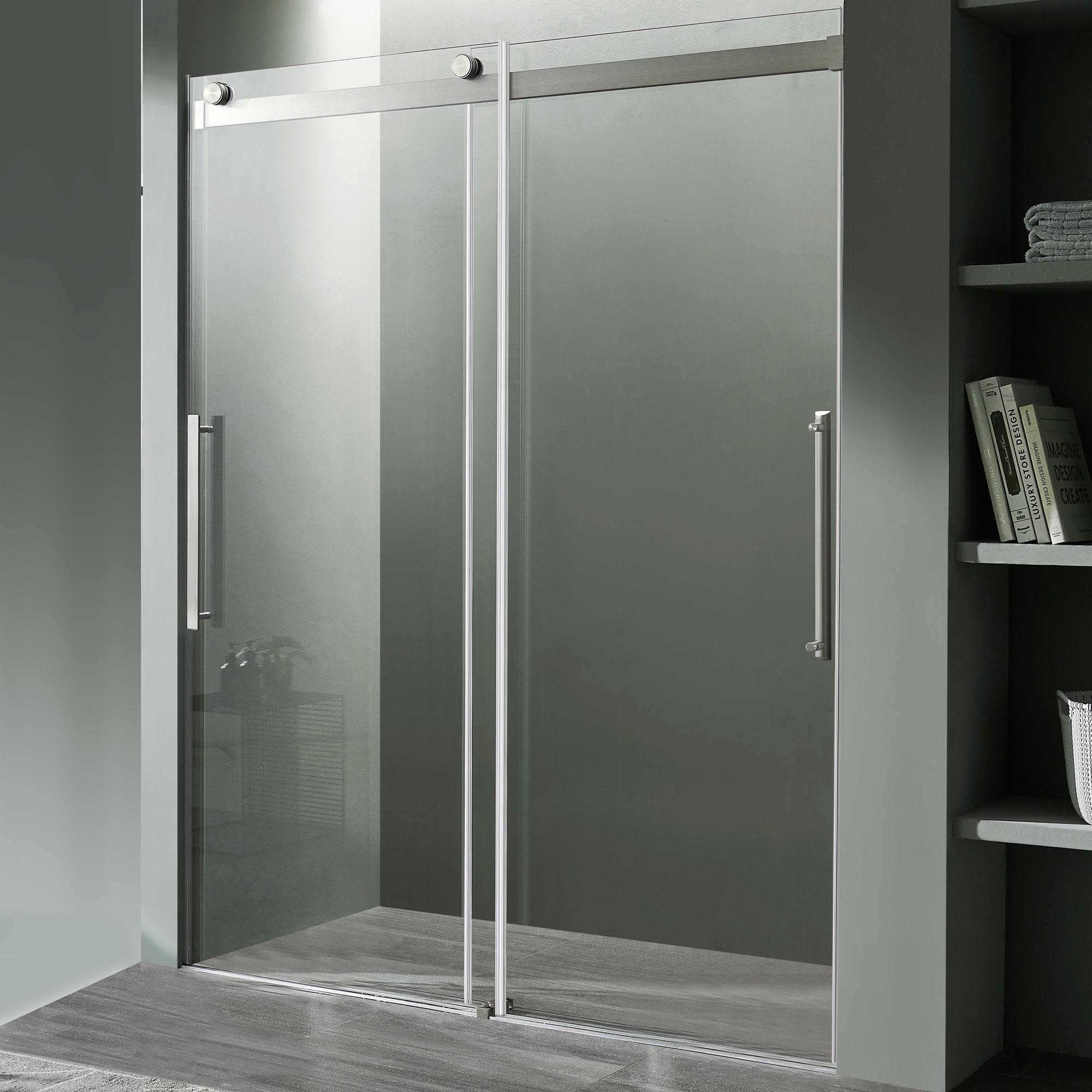 Stellar 60" W x 76" H Double Sliding Frameless Shower Door