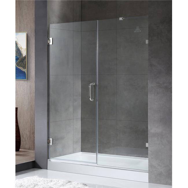 Consort 72" H Hinged Frameless Shower Door