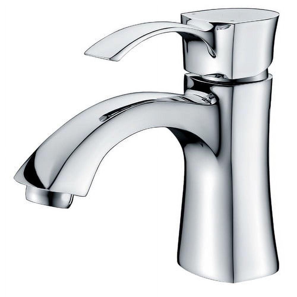 Alto Series Minimalist Polished Chrome Single-Handle Bathroom Faucet