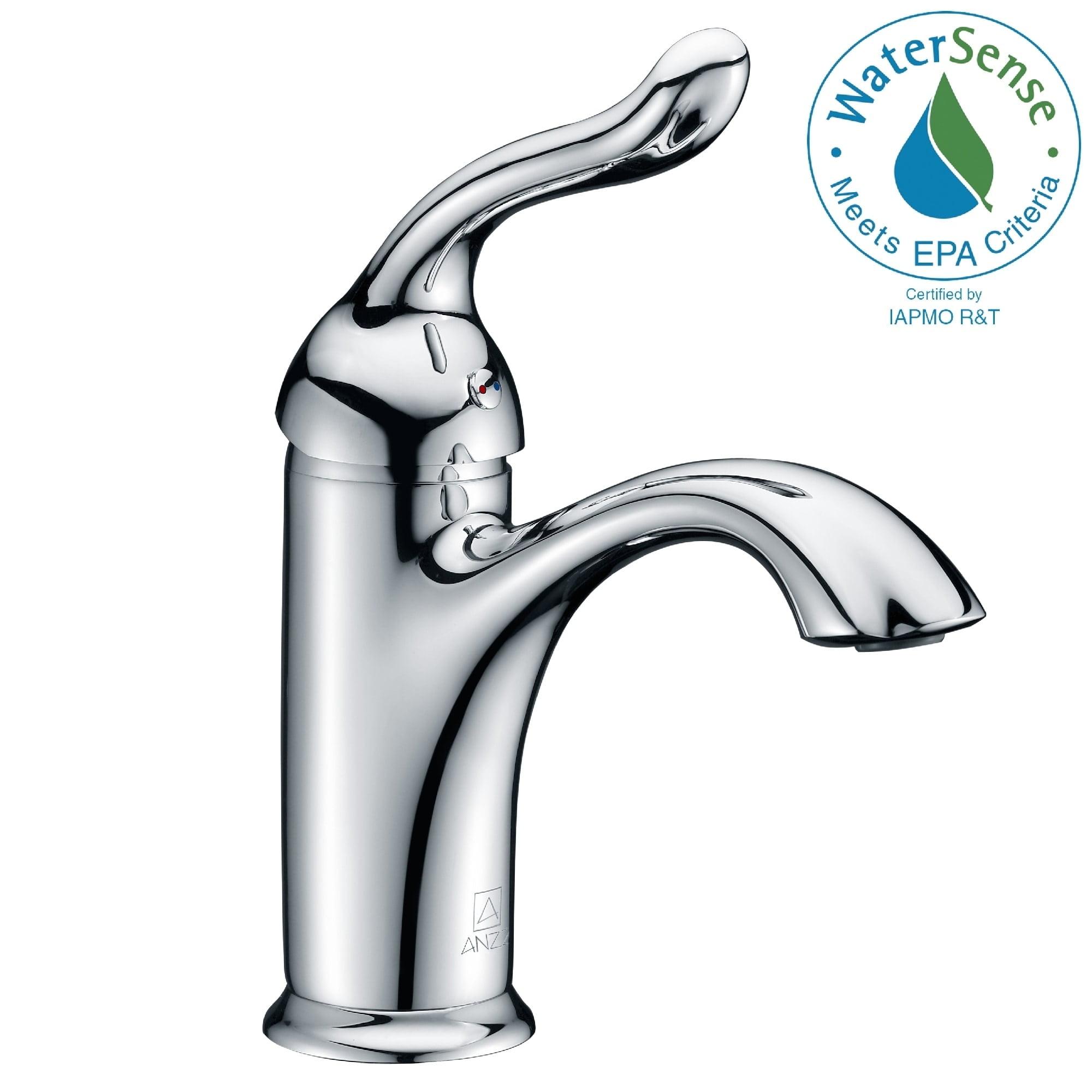 Arc Single-Hole Single-handle Bathroom Faucet with Drain Assembly
