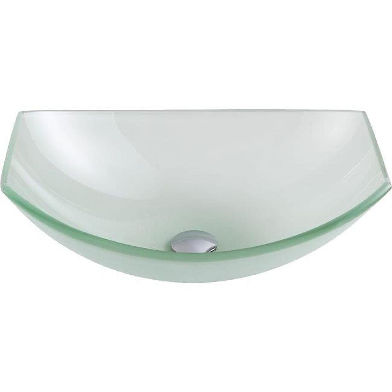 ANZZI Pendant 14.6'' Clear Tempered Glass Specialty Bathroom Sink