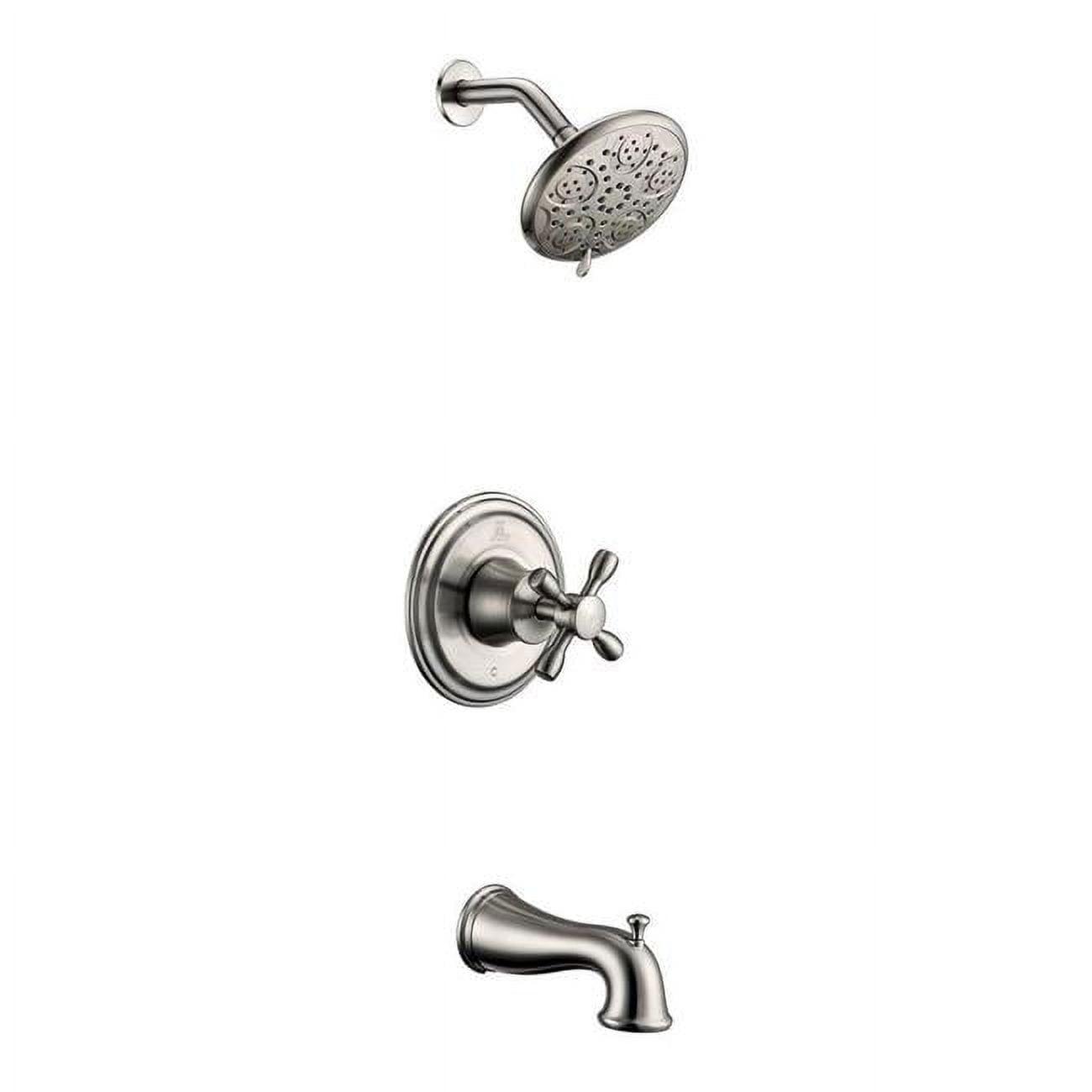 Anzzi Sh-Az034 Mesto Tub And Shower Trim Package - Nickel