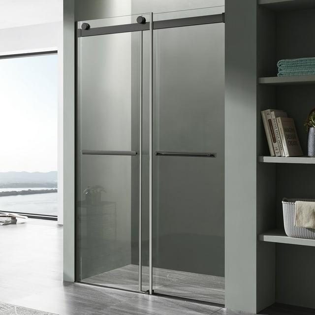 Kahn 60" W x 76" H Double Sliding Frameless Shower Door