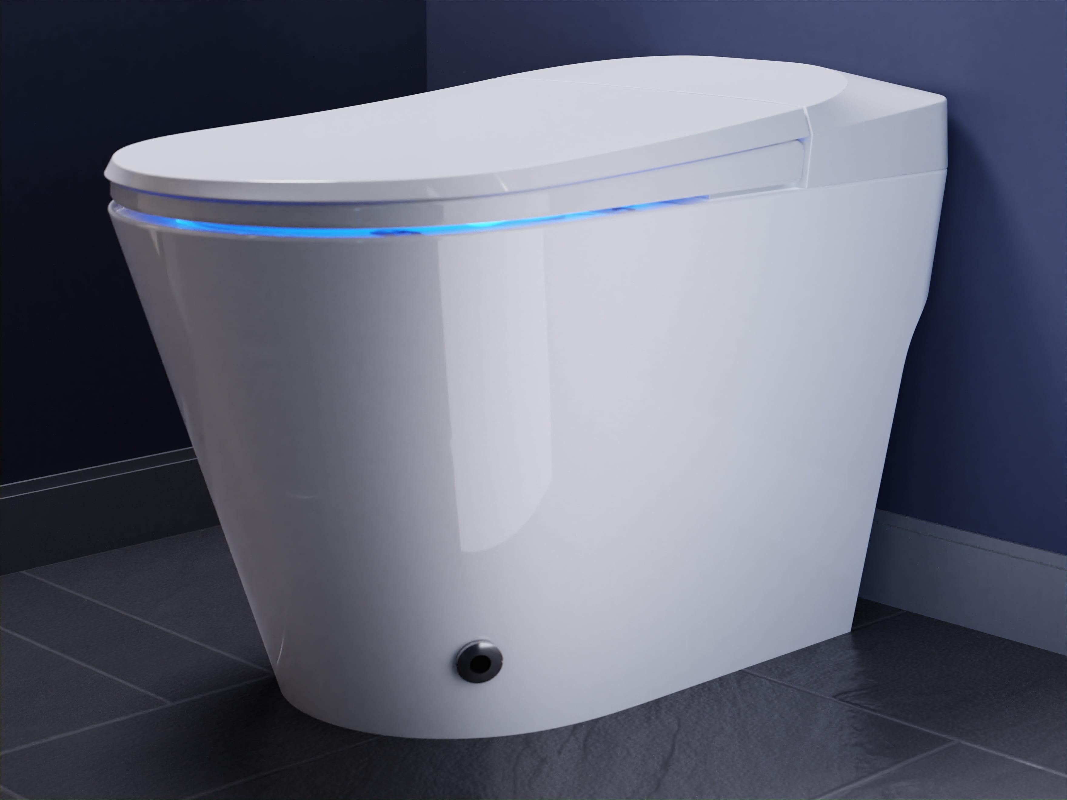 Swcorp TL-STFF950WH Envo Echo Elongated Smart Toilet Bidet in White with Auto Open, Auto Close, Auto Flush & Heated Seat