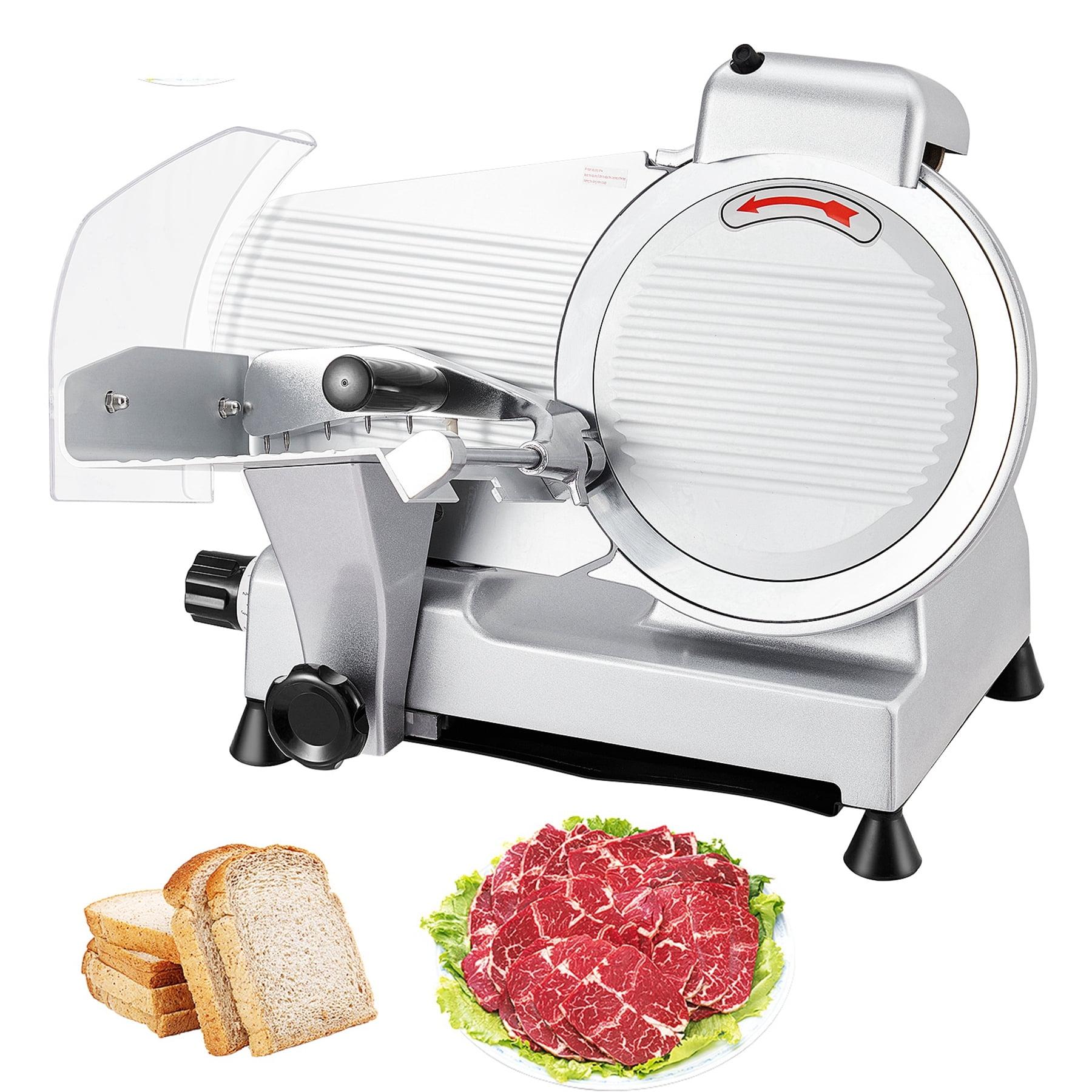 Silver 10" Electric Meat Slicer with Alloy Steel Blade