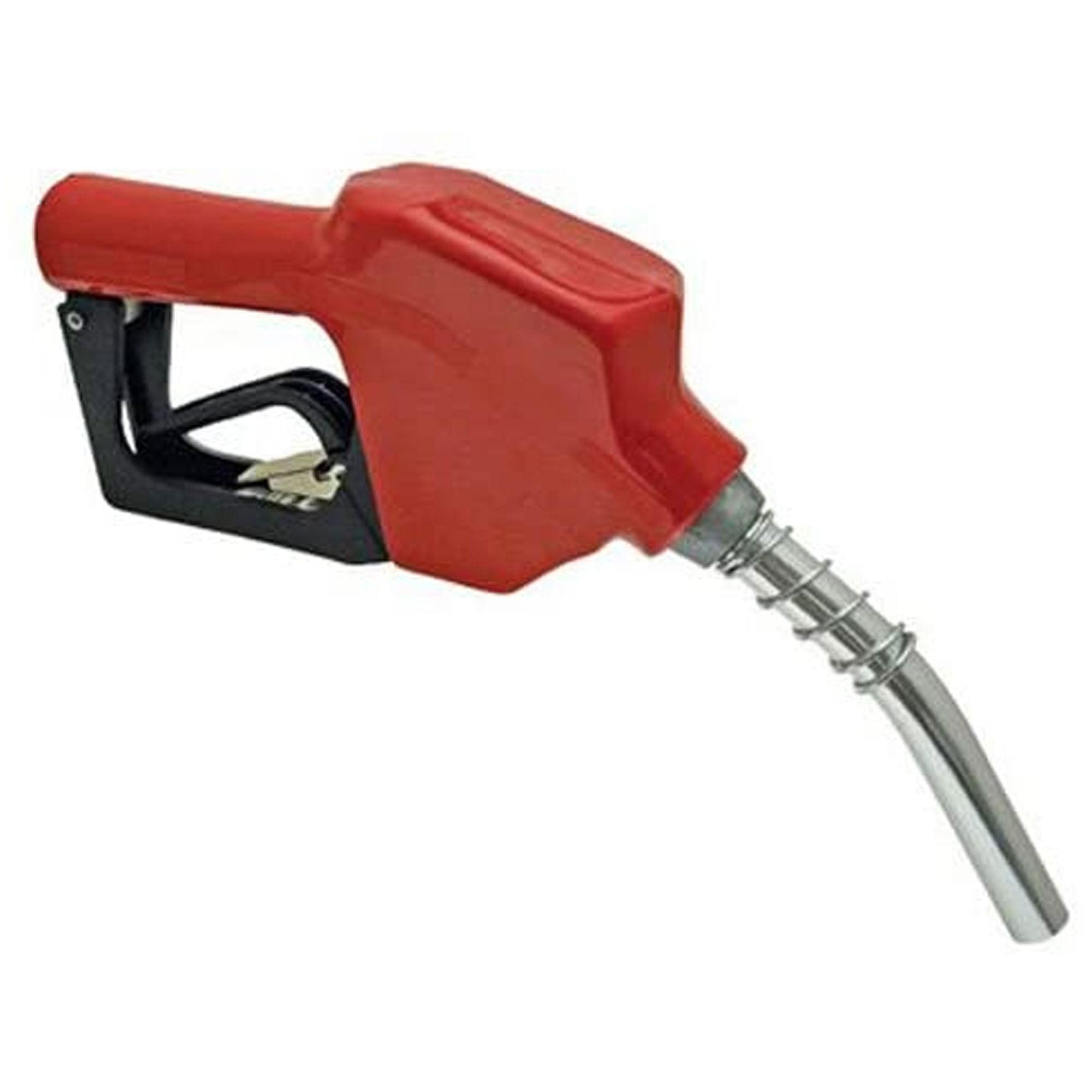 Red Vinyl and Metal Automatic Shut-Off Fuel Pump Nozzle