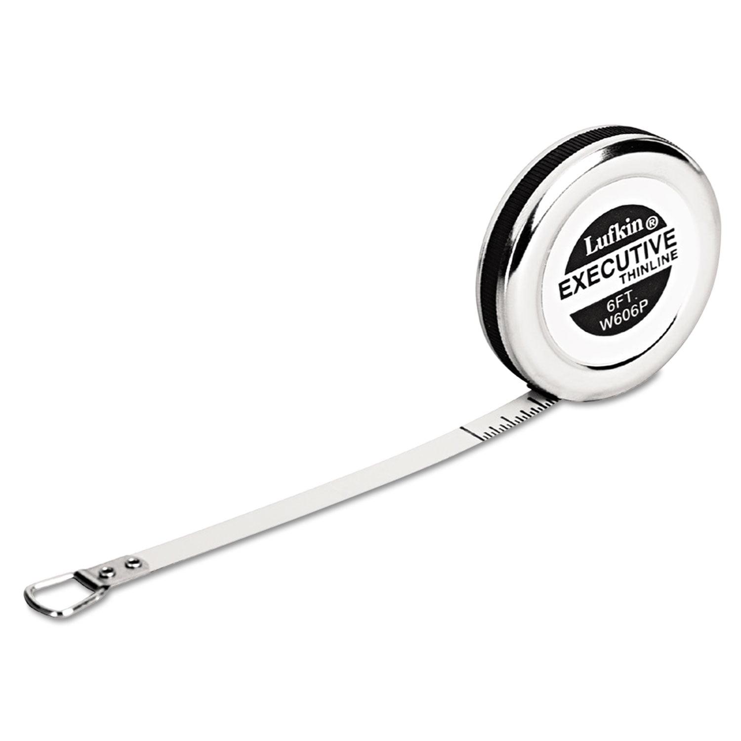 Apex Tool Group Executive Diameter Pocket Measuring Tape, 1/4" X 6ft