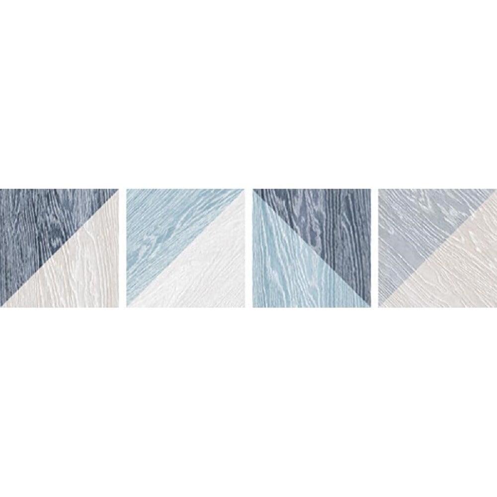 Apollo 6.5" Blue and White Matte Porcelain Wall and Floor Tile