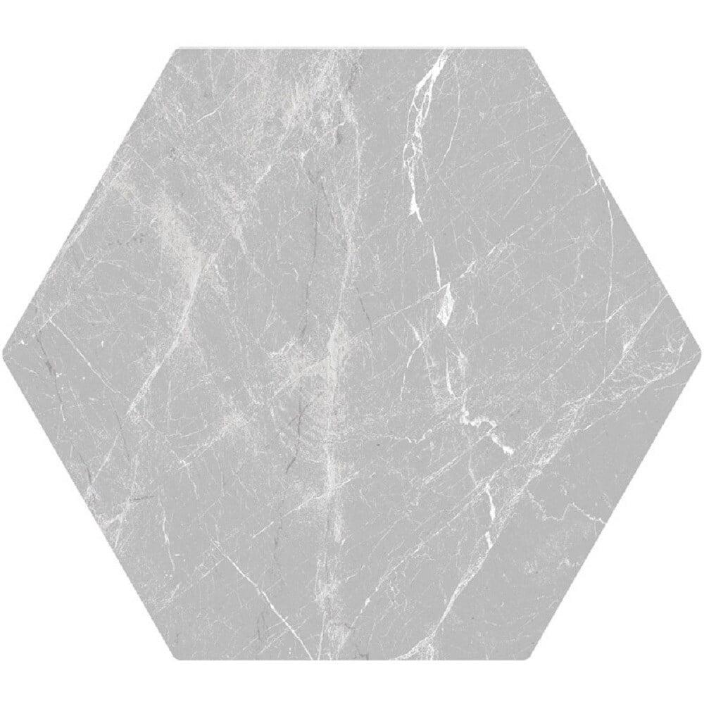 Apollo Light Gray Hexagonal Matte Porcelain Wall and Floor Tile