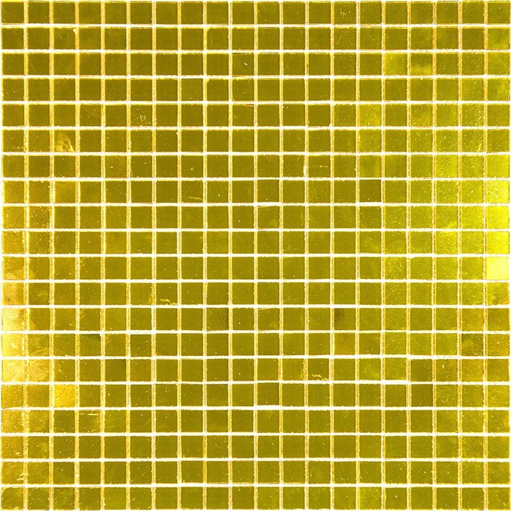 Altin 11.6" Gold Iridescent Glass Mosaic Tile