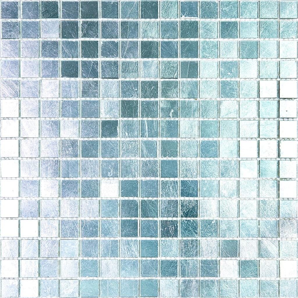 Altin 12" x 12" Silver Glass Mosaic Wall and Floor Tile