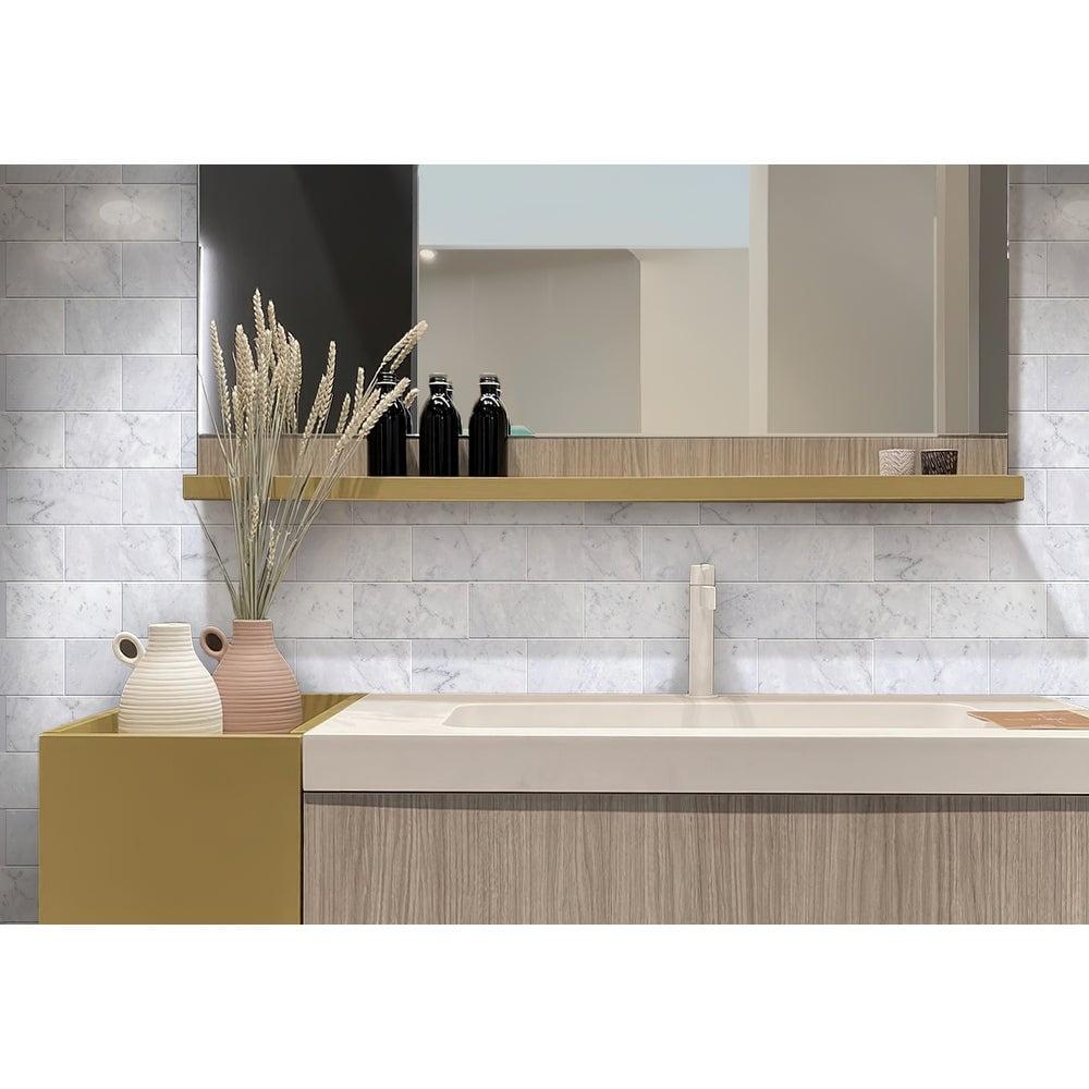 Apollo Gray Honed Marble 3x6 Subway Tile