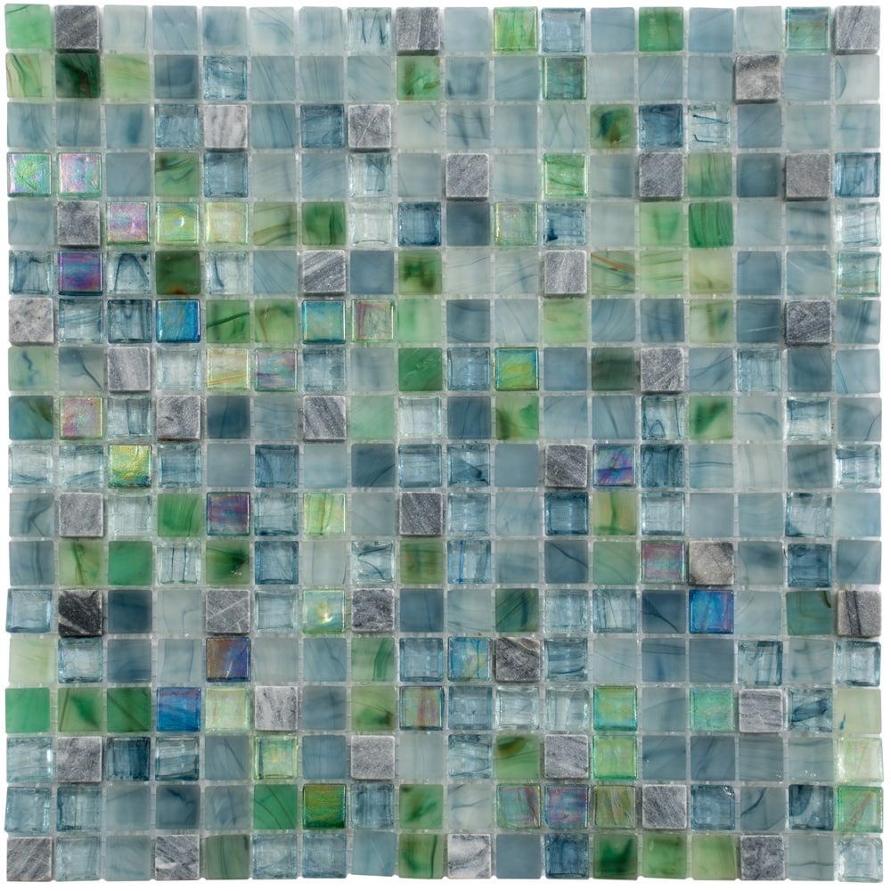 Mingles 0.6" x 0.6" Glass Mosaic Grid Wall & Floor Tile