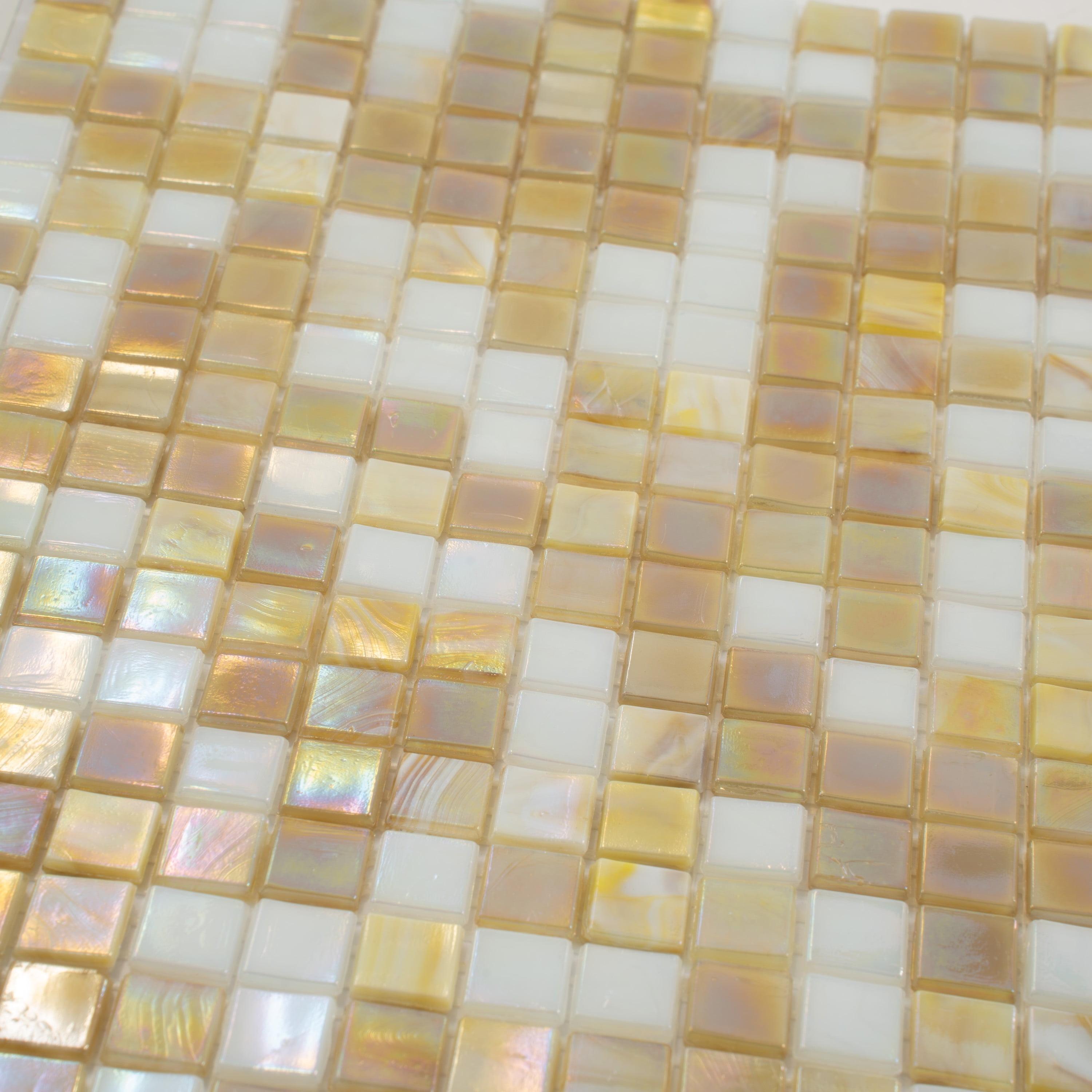 Mingles 0.6" x 0.6" Glass Mosaic Grid Wall & Floor Tile