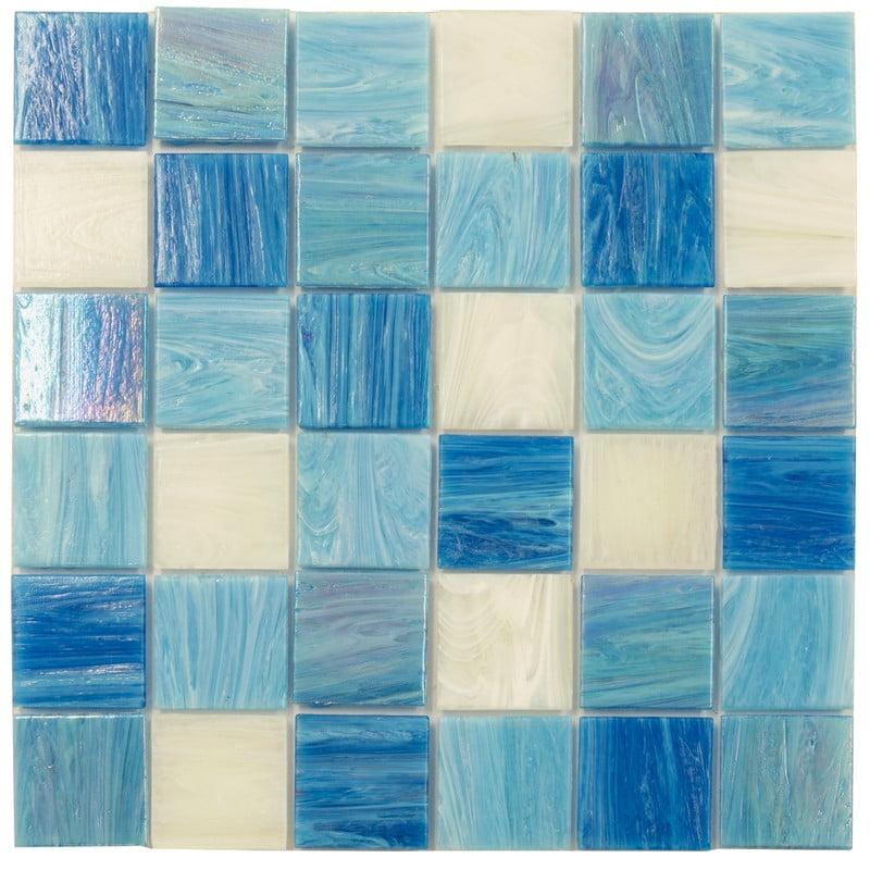 Mingles 2" x 2" Glass Grid Mosaic Wall & Floor Tile