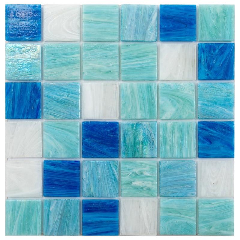 Mingles 2" x 2" Glass Grid Mosaic Wall & Floor Tile