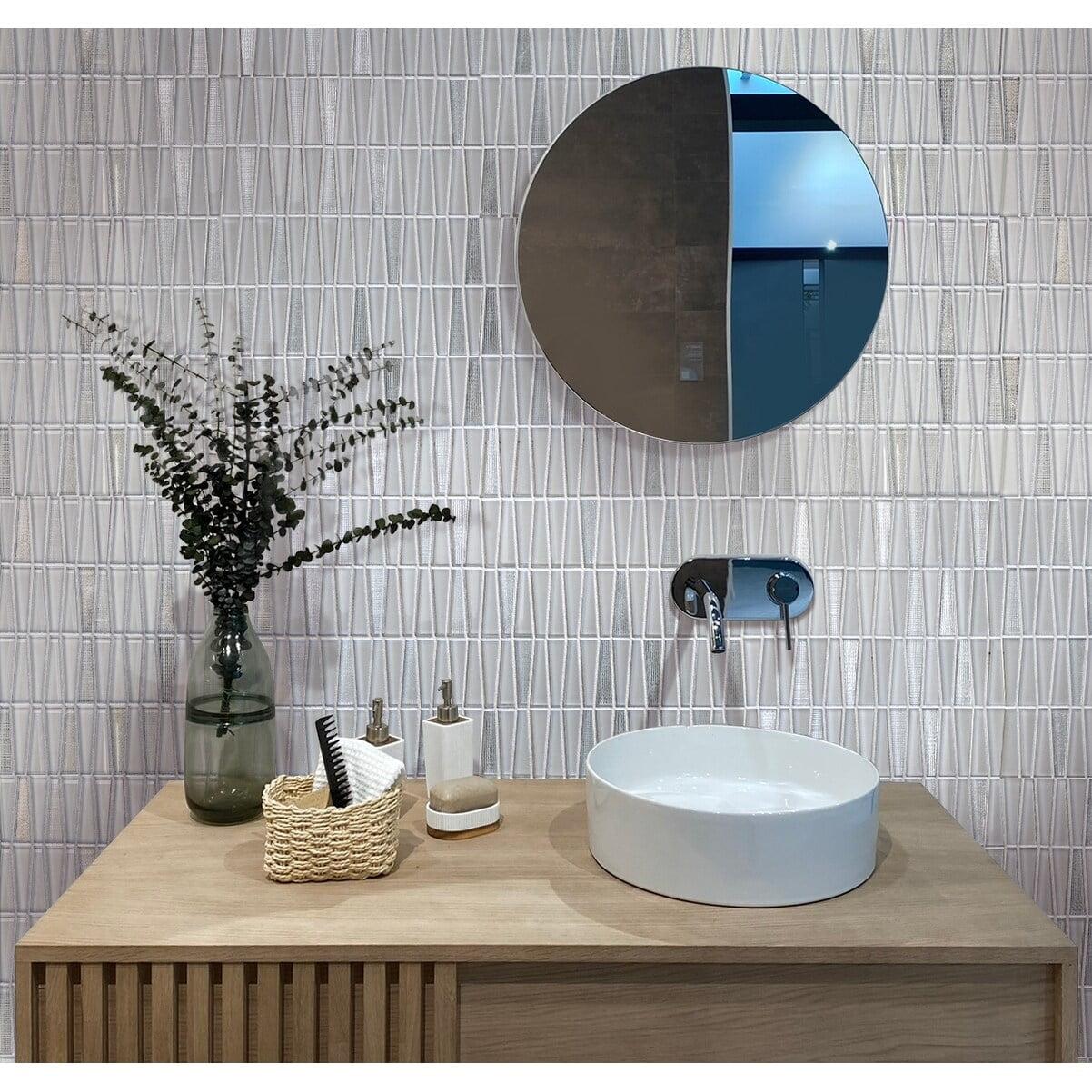 1" x 3" Glass Brick Joint Mosaic Wall and Floor Tile
