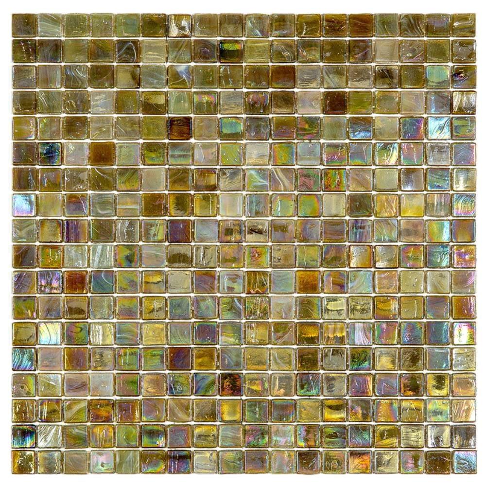 Skosh 0.6" x 0.6" Glass Grid Mosaic Wall & Floor Tile