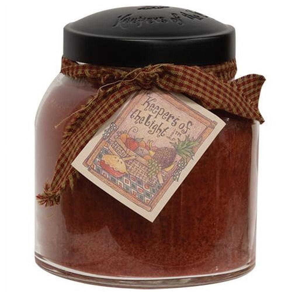 Apple Butter Scented Jar Candle with Black Lid